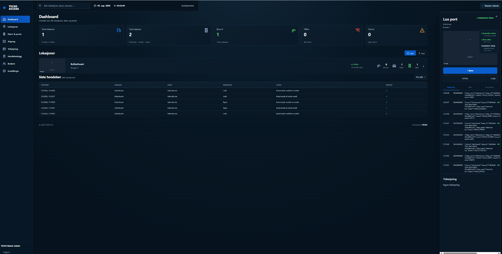 TECSO Access site-visning